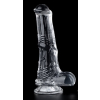 gode horse transparent whispy l 17 x 5cm 1