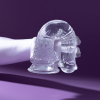 gode horse transparent whispy l 17 x 5cm 2