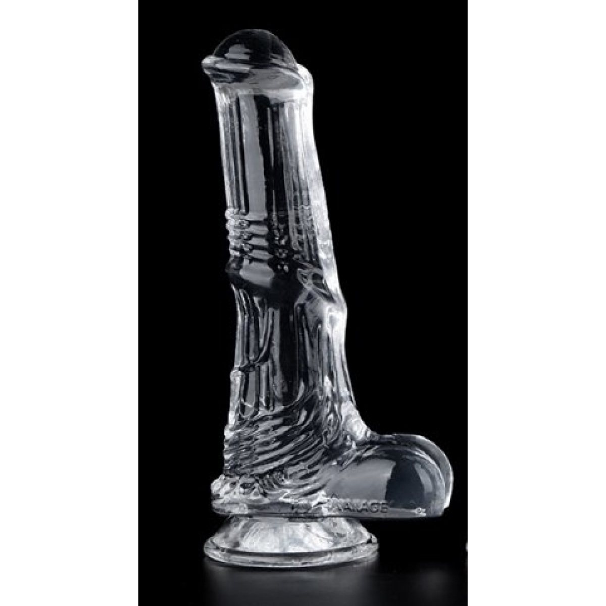 gode horse transparent whispy m 15 x 42cm 1