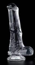 gode horse transparent whispy m 15 x 42cm 1