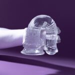 gode horse transparent whispy m 15 x 42cm 2