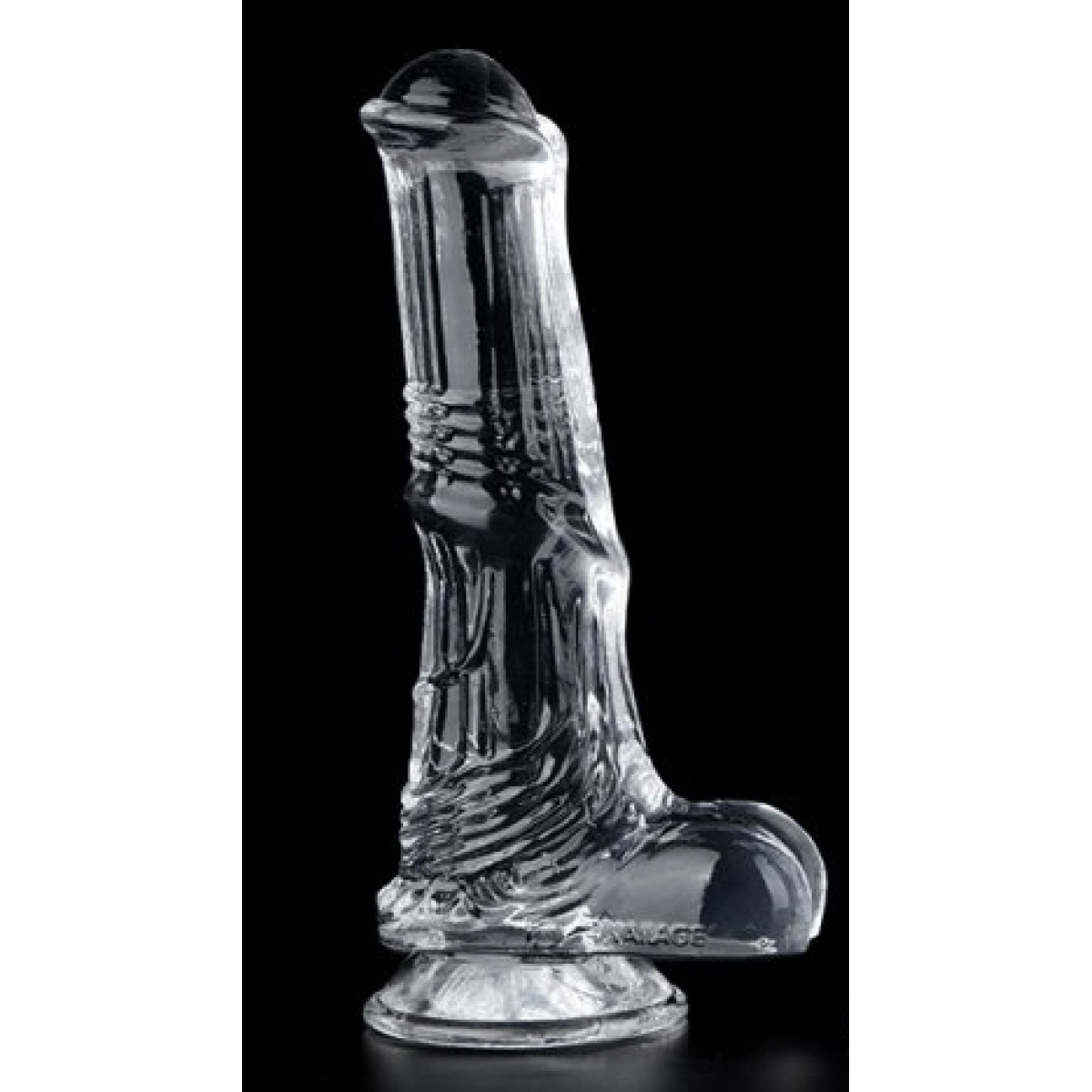 gode horse transparent whispy s 13 x 35cm 1