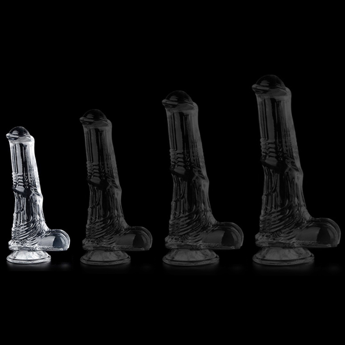 gode horse transparent whispy s 13 x 35cm