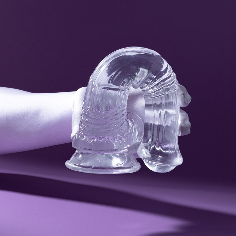 gode horse transparent whispy s 13 x 35cm 2