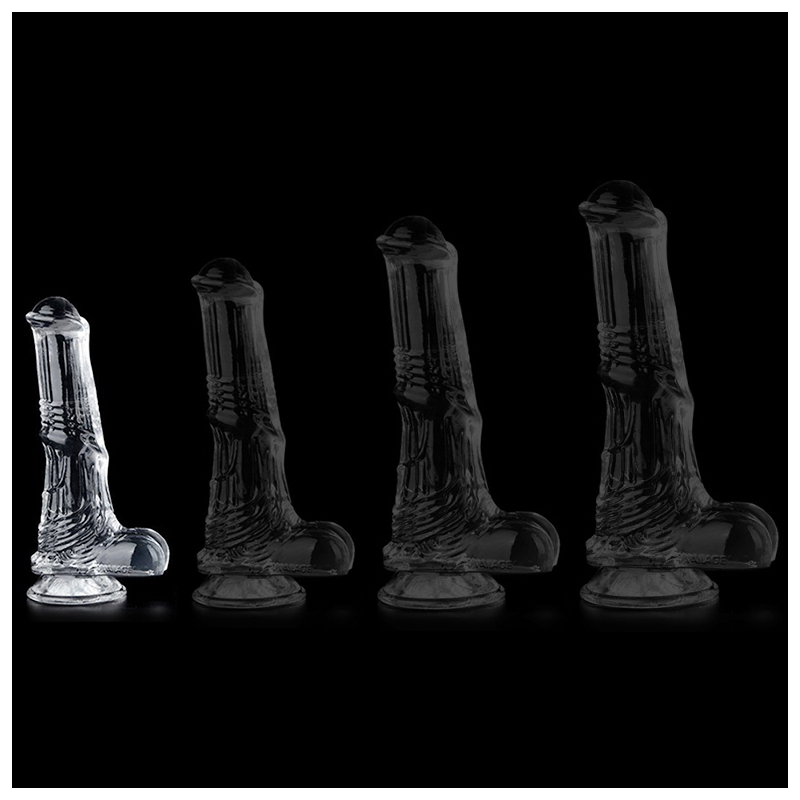 gode horse transparent whispy s 13 x 35cm