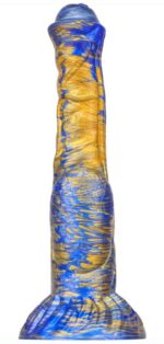 gode jumbox 21 x 55cm bleu dore 1