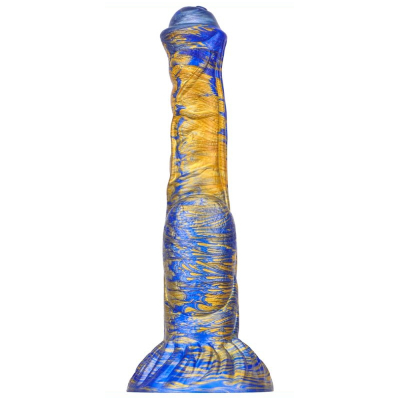 gode jumbox 21 x 55cm bleu dore 1