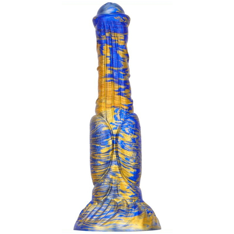 gode jumbox 21 x 55cm bleu dore