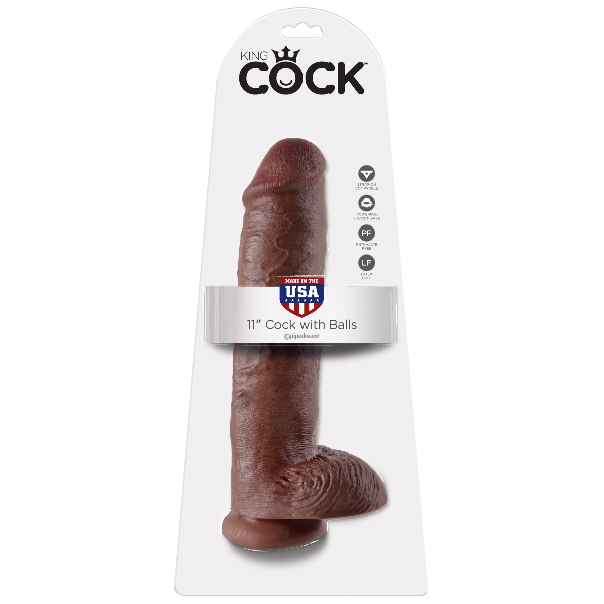 gode king cock 24 x 6 cm marron 1