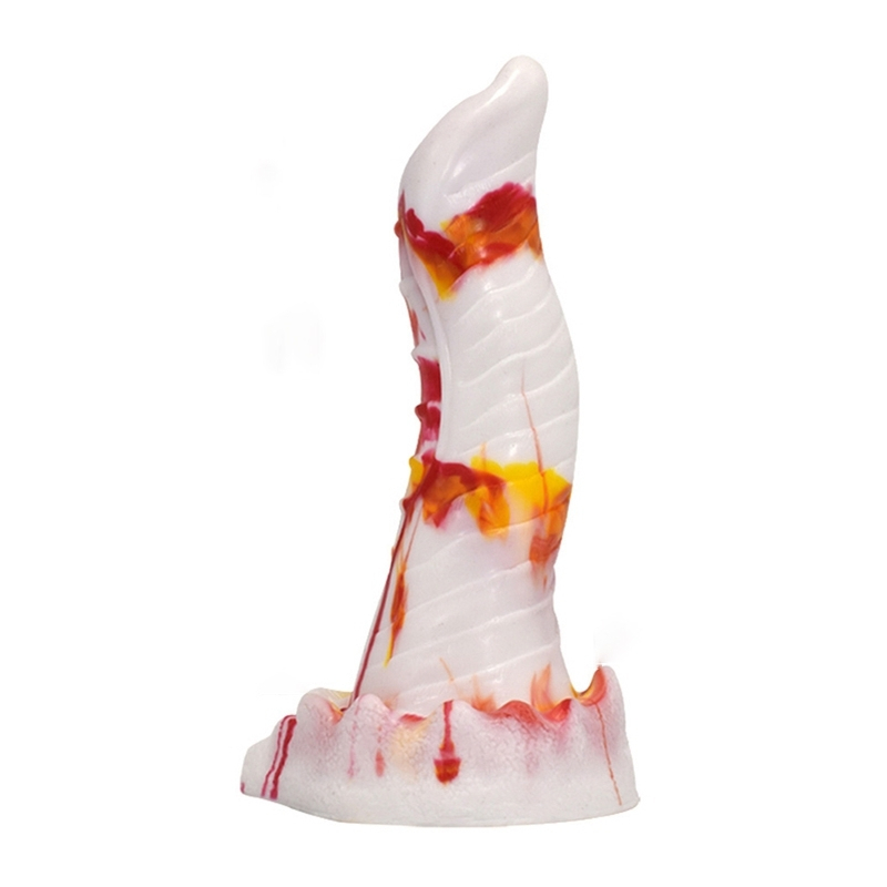 gode-lizard-20-x-5cm-blanc-orange gode lizard 20 x 5cm blanc orange