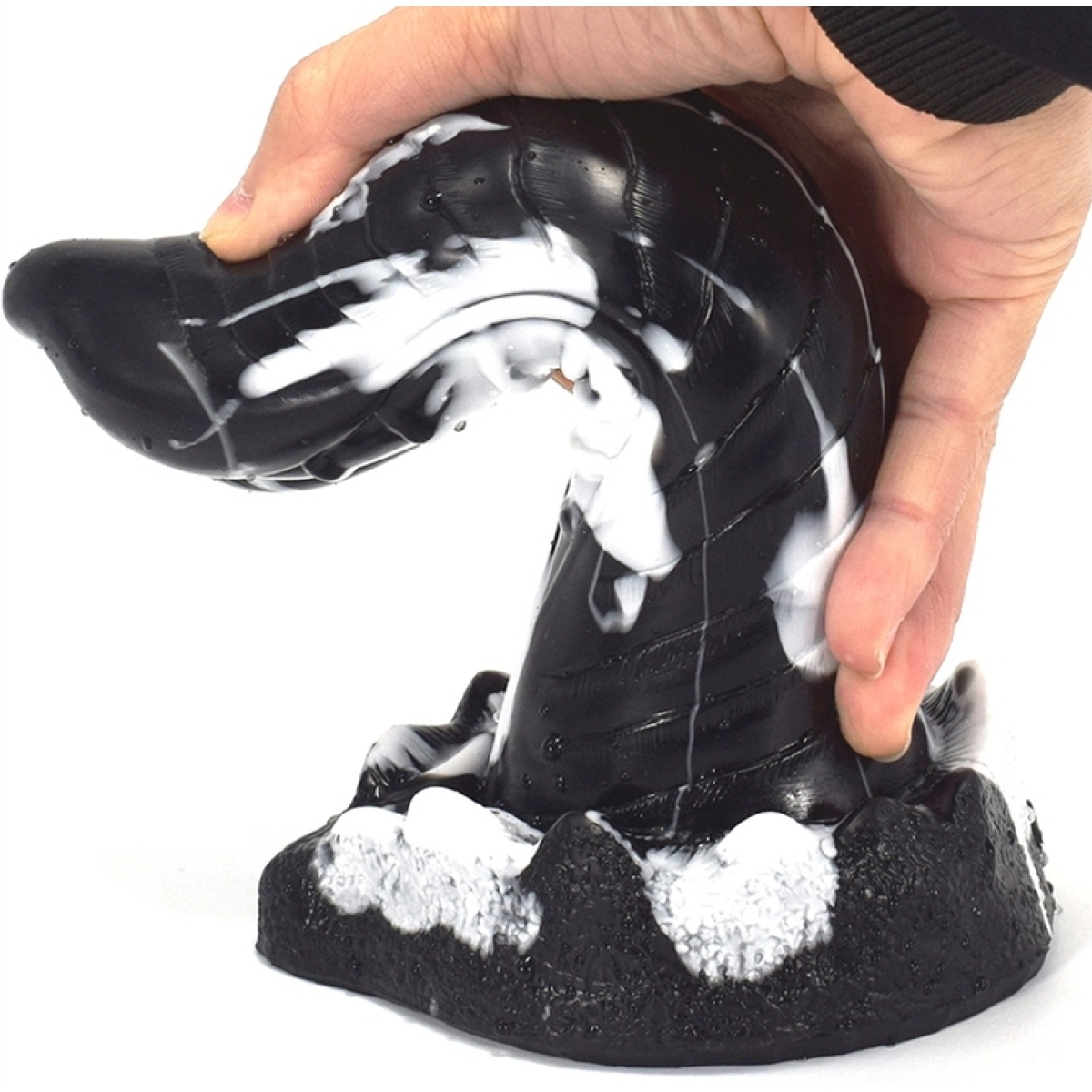 gode lizard 20 x 5cm noir blanc 1