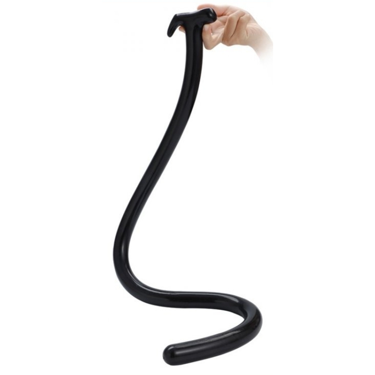 gode long mega snake 100 x 3cm noir 1