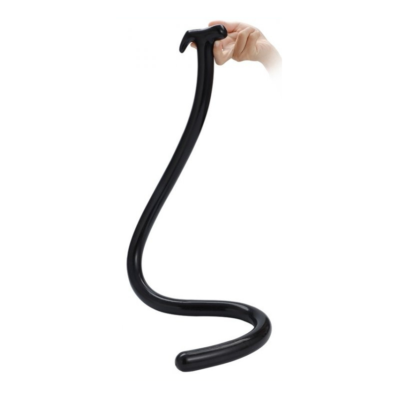gode long mega snake 100 x 3cm noir 1