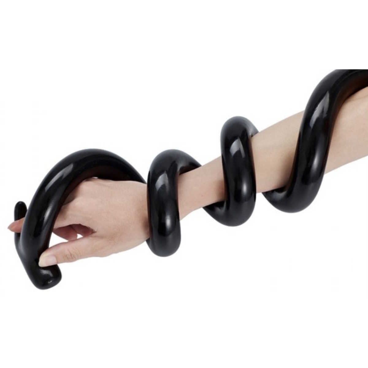 gode long mega snake 100 x 3cm noir 3