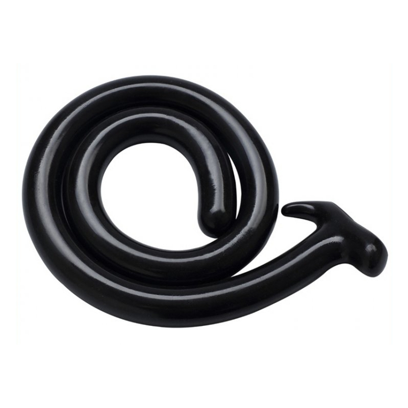 gode long mega snake 100 x 3cm noir 5