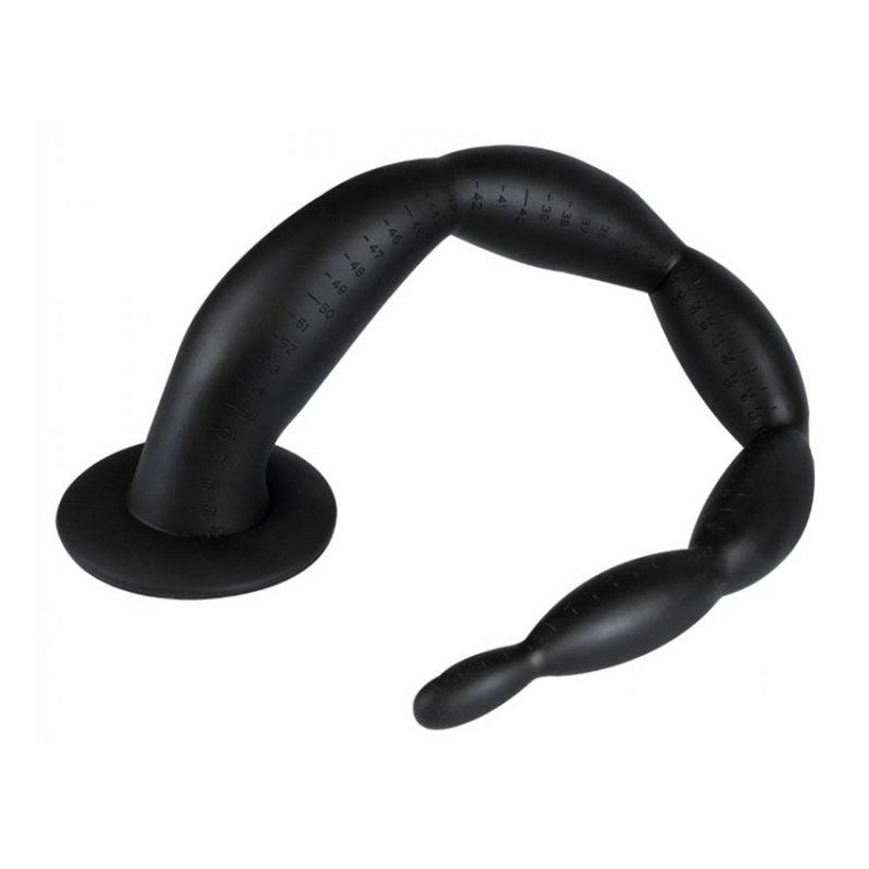 gode long scale beads l 50 x 5cm noir 1