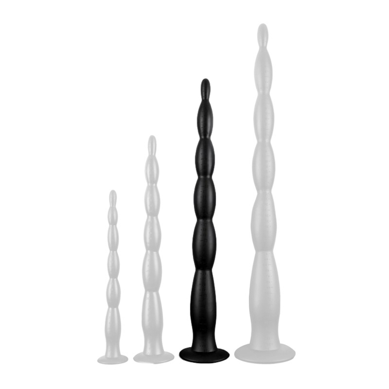 gode long scale beads l 50 x 5cm noir