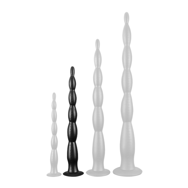 gode long scale beads m 40 x 4cm noir