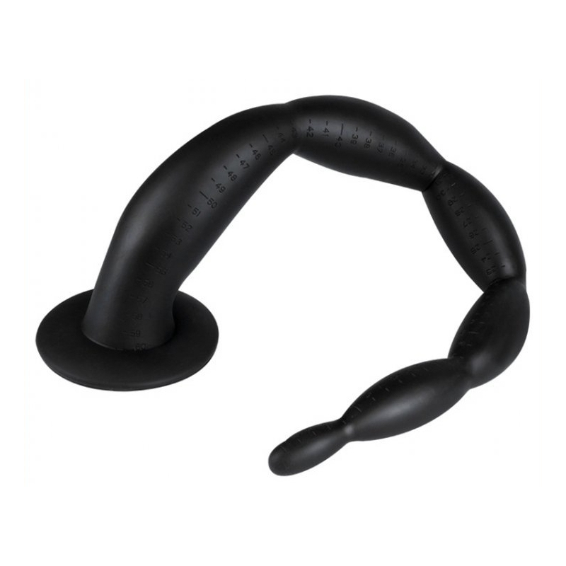 gode long scale beads xl 60 x 6cm noir 1