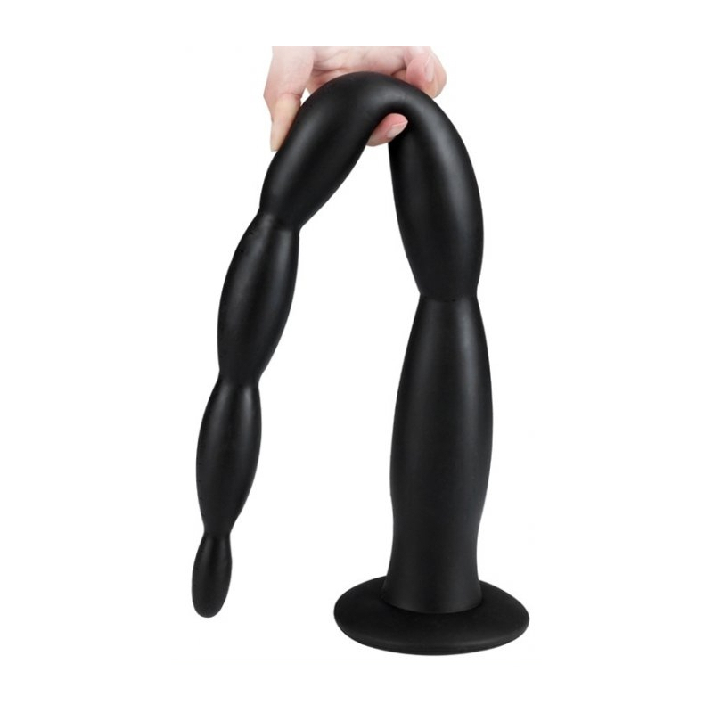 gode long scale beads xl 60 x 6cm noir 2