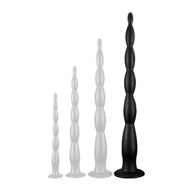 gode long scale beads xl 60 x 6cm noir