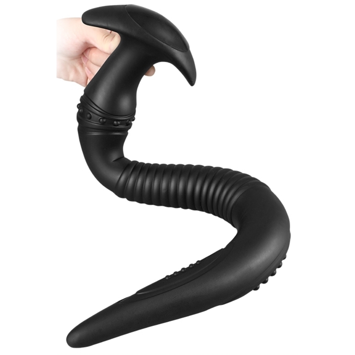 gode long silicone vikaelis l 45 x 45cm noir 1