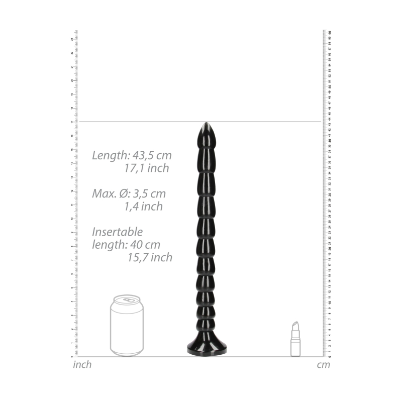 gode long stacked anal snake m 40 x 35cm 3 scaled