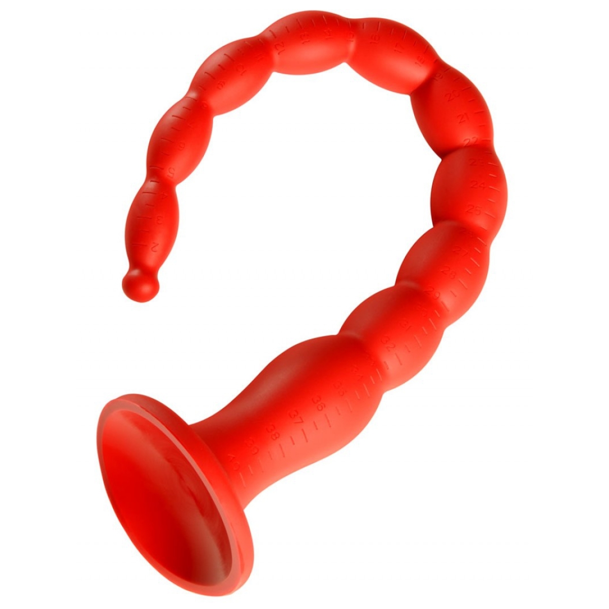 gode long stretch worm n2 40 x 4cm rouge 1