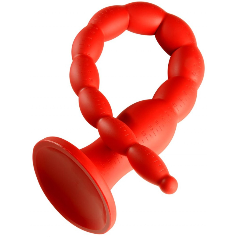 gode long stretch worm n6 60 x 6cm rouge 1
