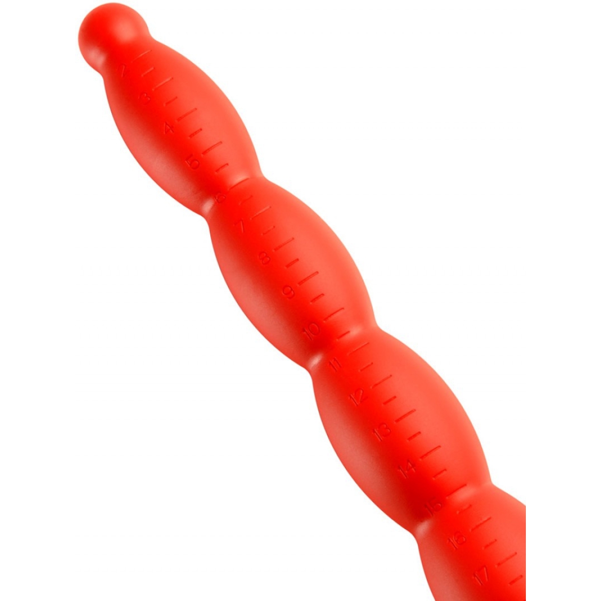 gode long stretch worm n6 60 x 6cm rouge 2