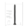 gode long swirled anal snake m 50 x 37cm 4 scaled