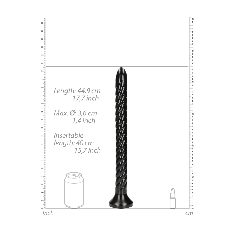gode long swirled anal snake s 40 x 37cm 3 scaled