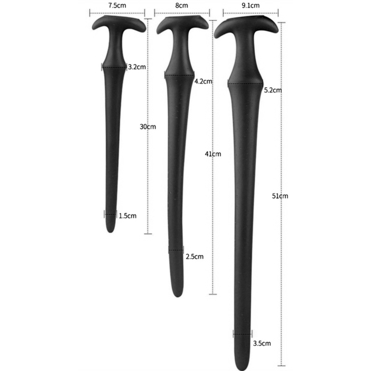 gode long ultra slim m 40 x 42cm noir 6