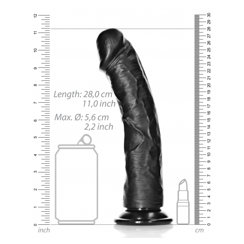 gode mega curved realrock 25 x 56cm noir 5
