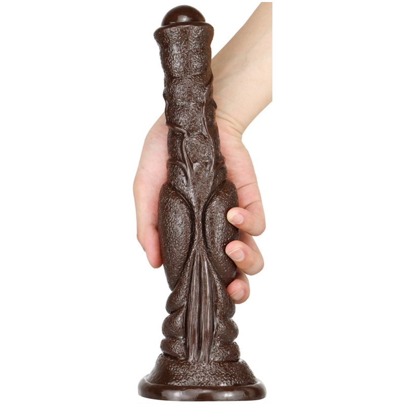 gode monster dog long 26 x 6cm marron fonce 1