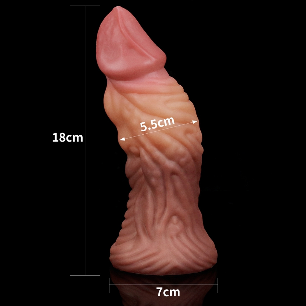 gode monster oak nature cock 16 x 5cm 23