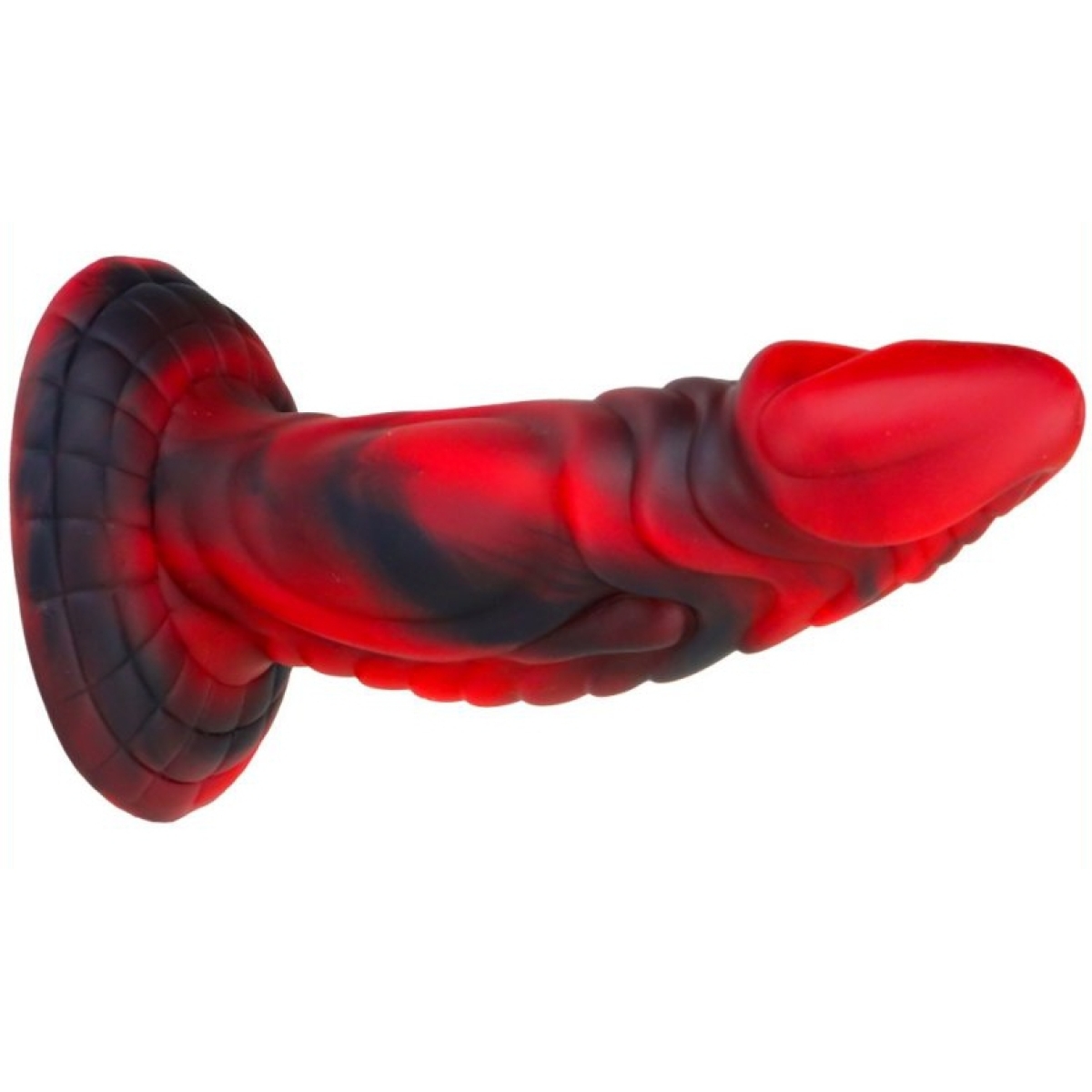 gode monster squax 18 x 55cm noir rouge 2
