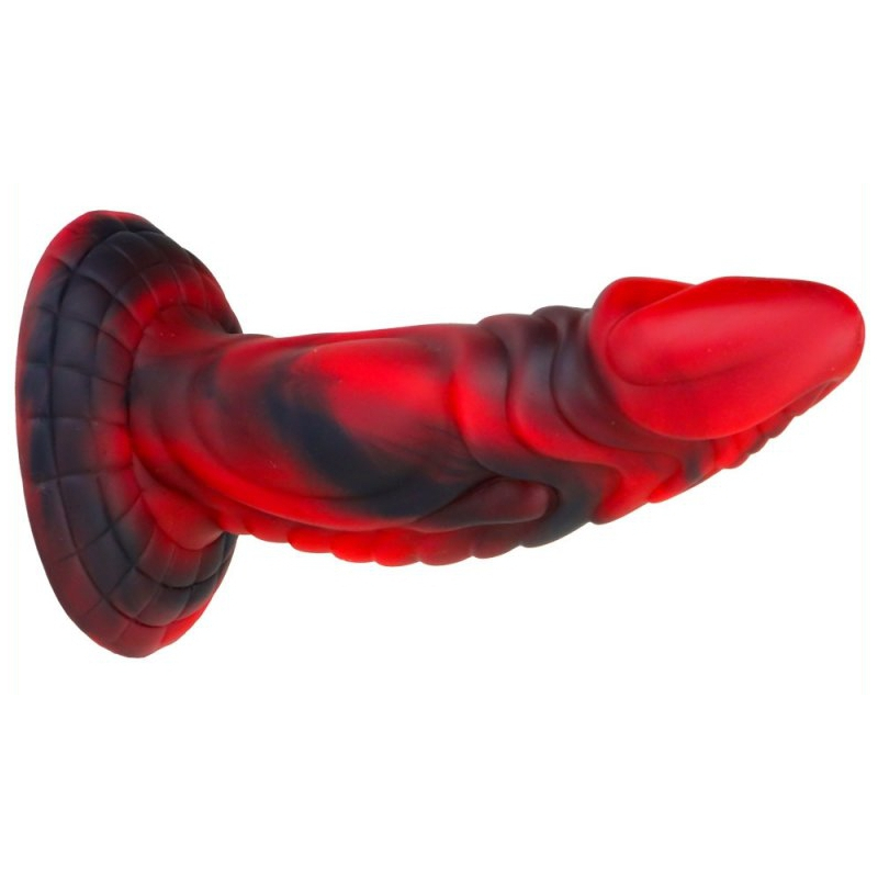 gode monster squax 18 x 55cm noir rouge 3
