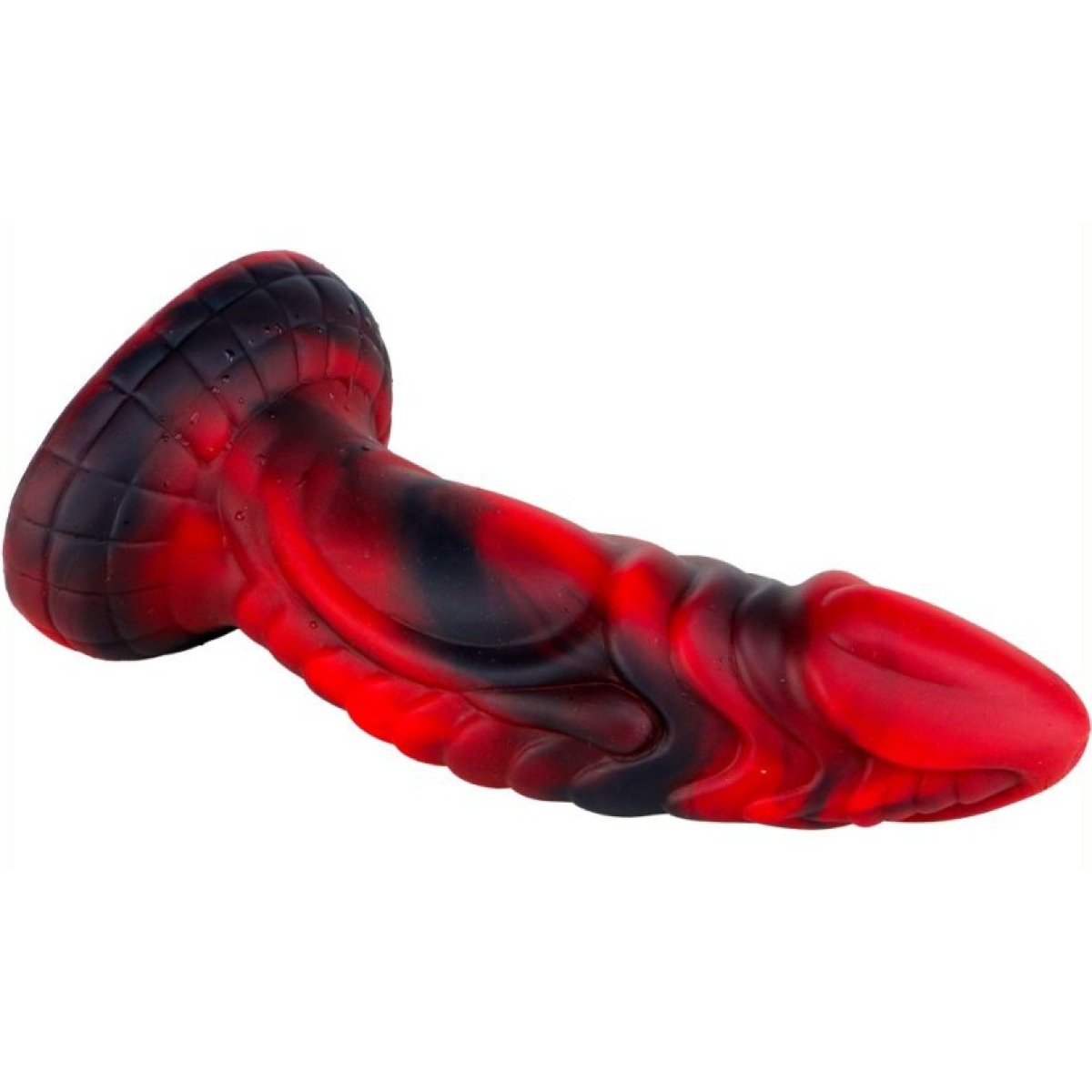 gode monster squax 18 x 55cm noir rouge 4