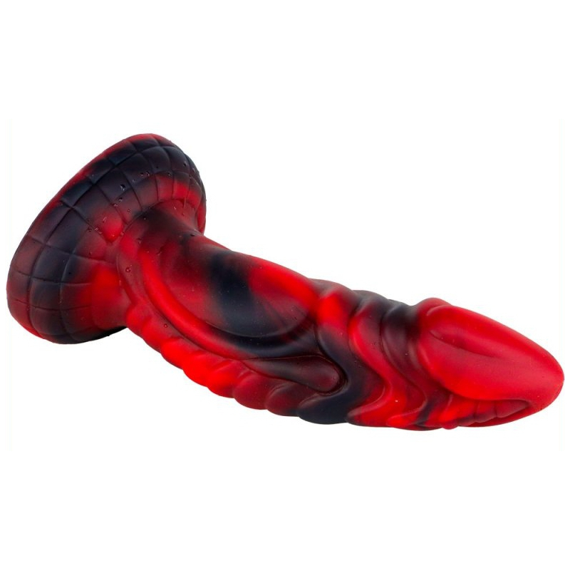 gode monster squax 18 x 55cm noir rouge 4