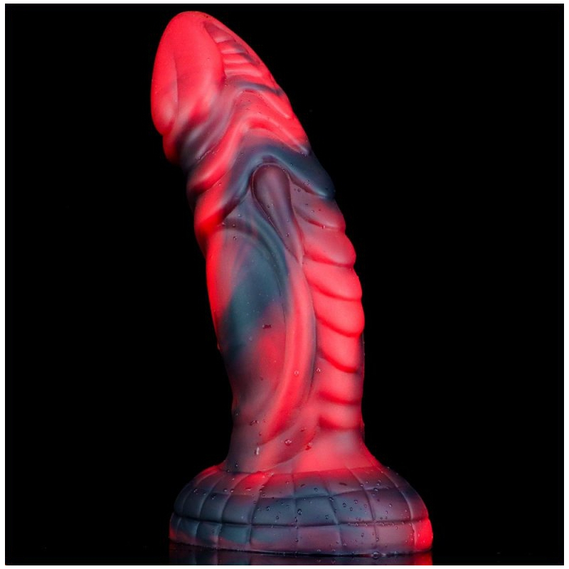 gode monster squax 18 x 55cm noir rouge 5