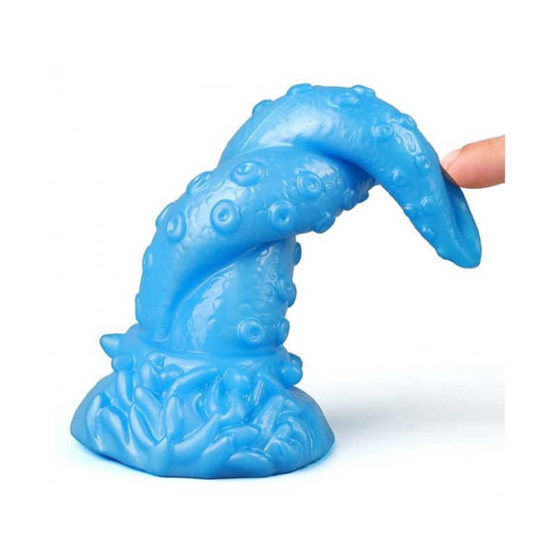 gode octopus 15 x 55cm bleu 1