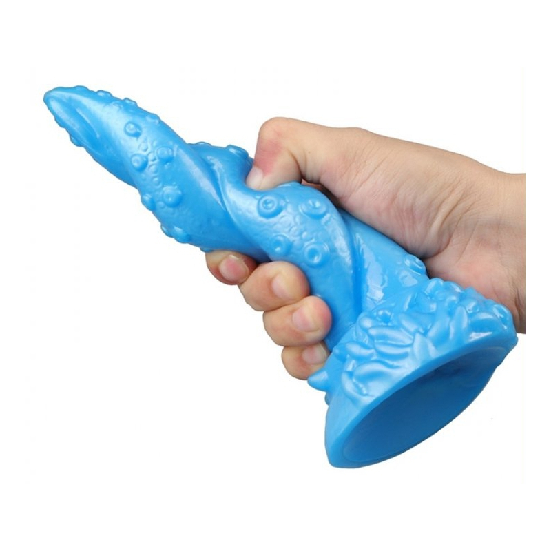 gode octopus 15 x 55cm bleu 3