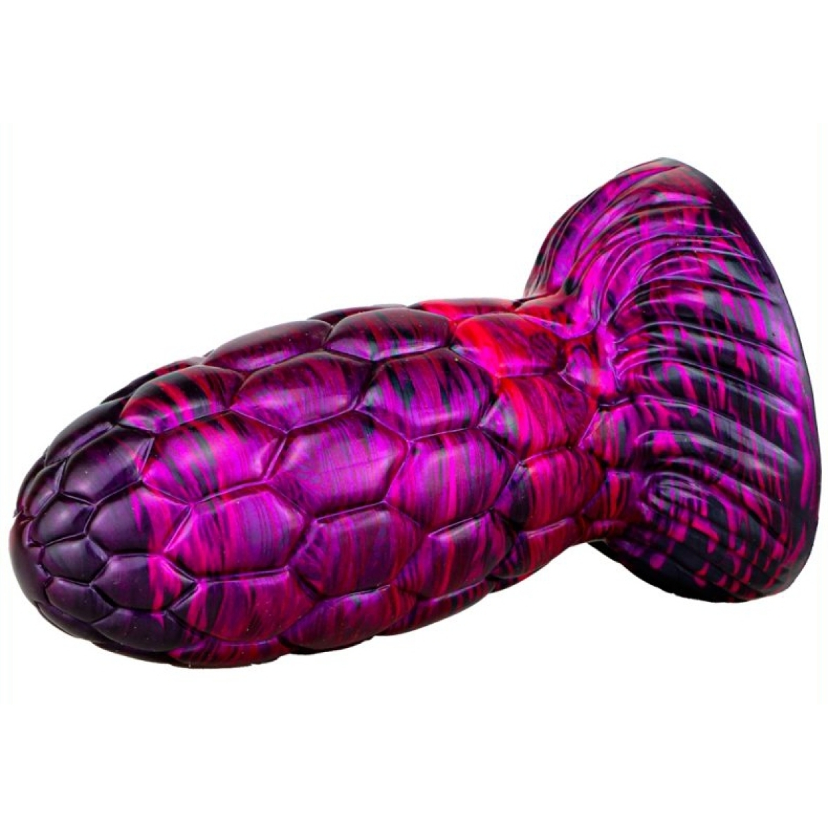 gode oeuf de dragon warnax 13 x 7cm violet noir 1