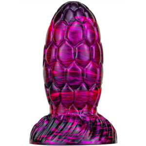 gode oeuf de dragon warnax 13 x 7cm violet noir