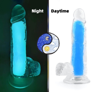 gode phosphorescent color glow 15 x 45cm bleu