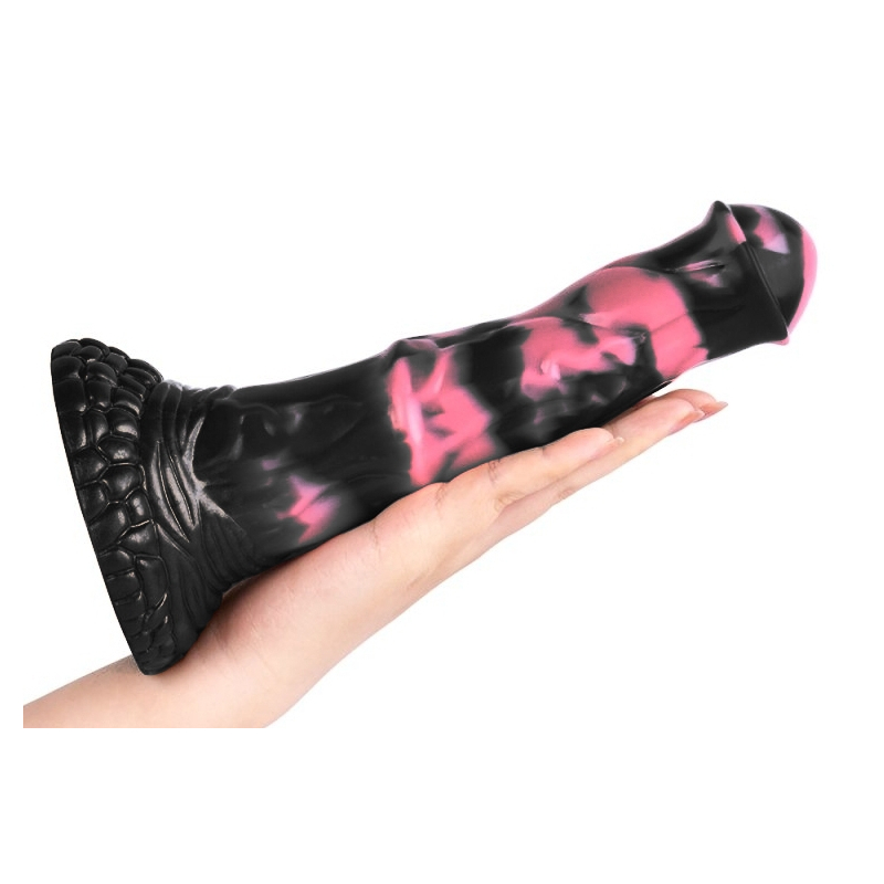 gode pirulf 18 x 5cm noir rose 2