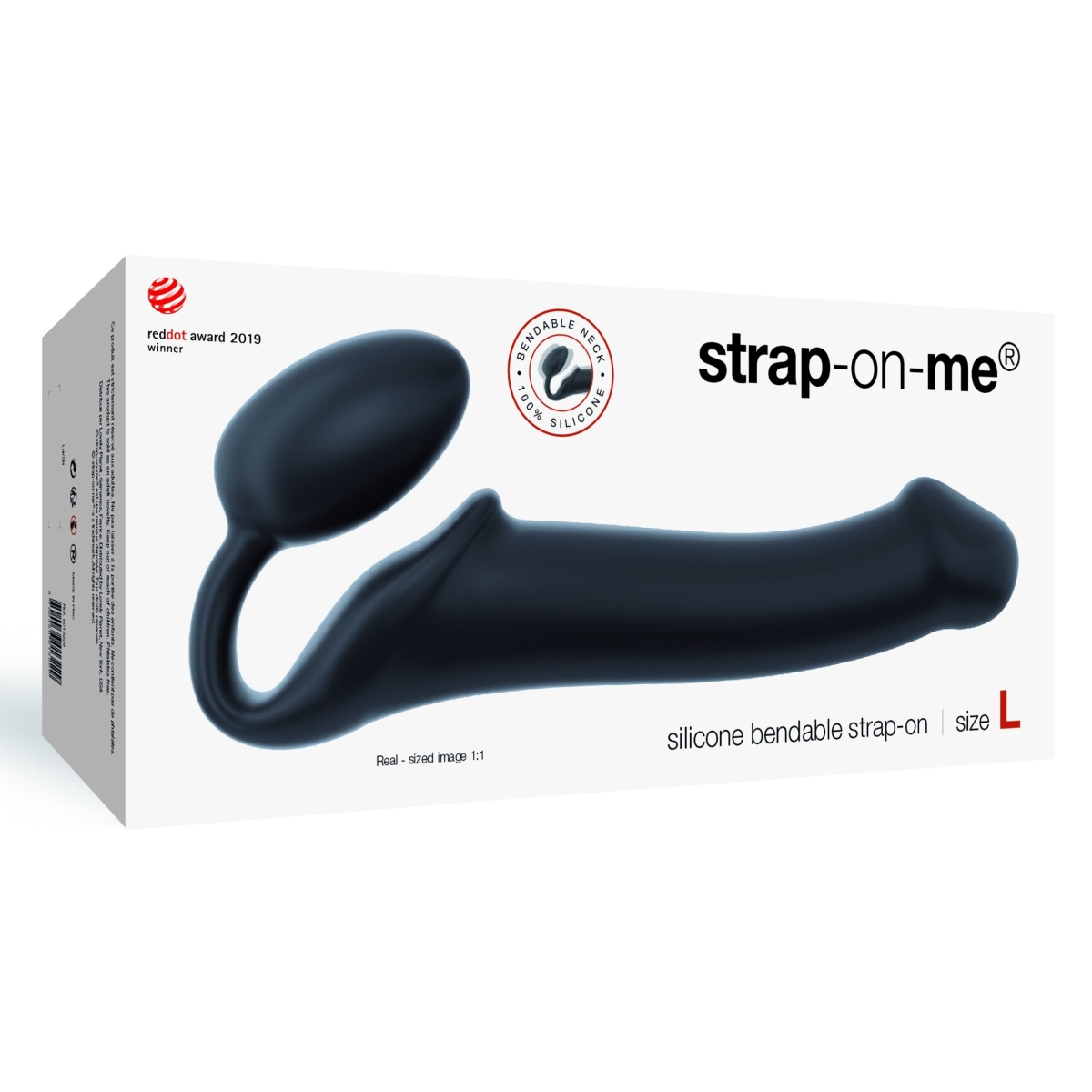 gode plug strap on me bendable l 16 x 37 cm noir 1 scaled