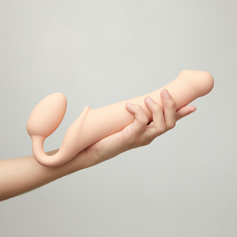 gode plug strap on me bendable xl 16 x 45cm vanille 3