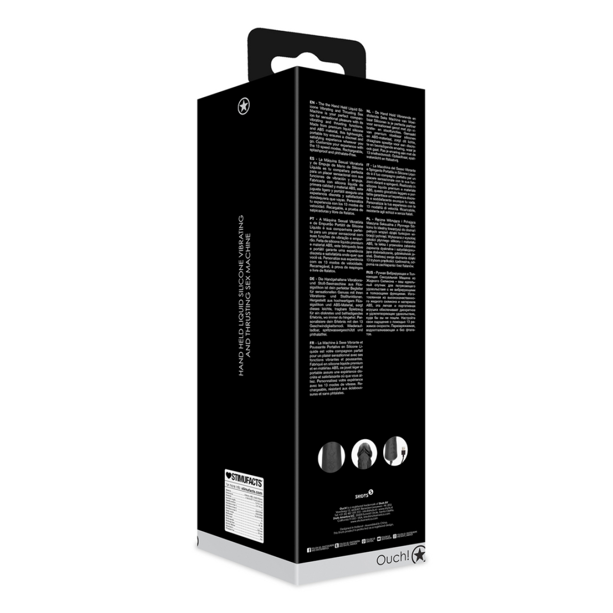 gode poignee va et vient real thrust 18 x 4cm 12